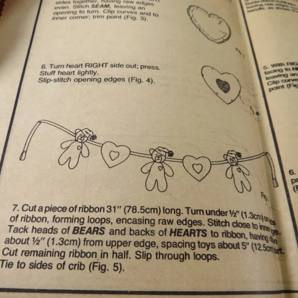 Simplicity 125 Sewing Pattern Baby Nursery Items